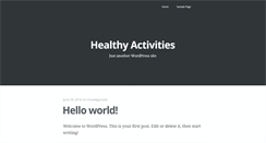 Desktop Screenshot of healthyactivities.com