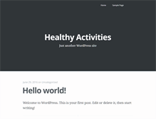 Tablet Screenshot of healthyactivities.com